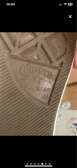 Bambas altas Converse blancas