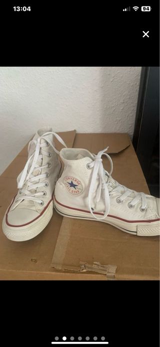 Bambas altas Converse blancas