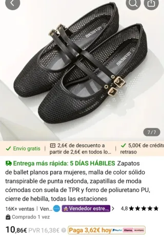 Bailarinas Negras Sin Estrenar. Muy bonitas