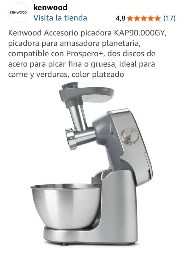 Accesorio Picadora Carne kenwood AT281