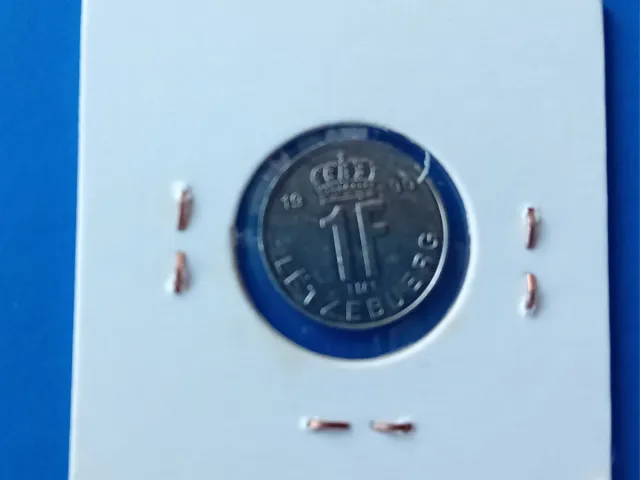 Moneda 1 Franco Luxemburgo 1990