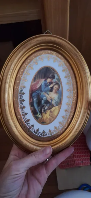 5 Cornici Oro con Quadri