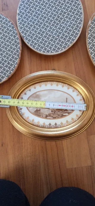 5 Cornici Oro con Quadri