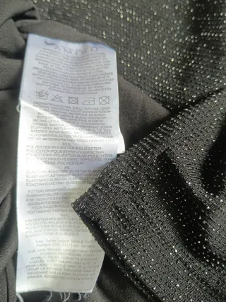 Vestido fiesta Amisu plateado espalda descubierta