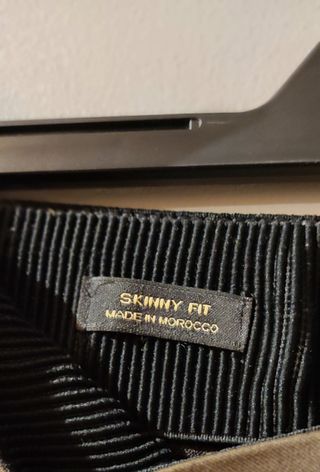 Pantalón Skinny Massimo Dutti Verde Oliva