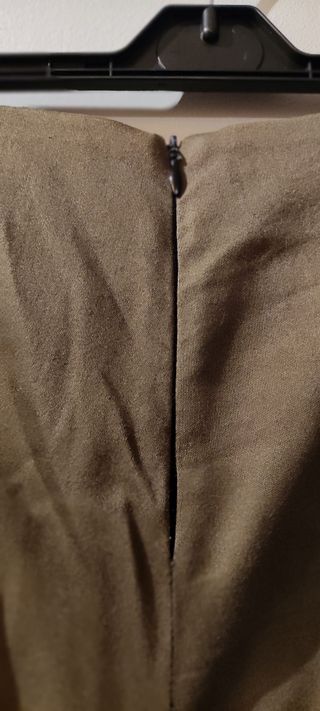 Pantalón Skinny Massimo Dutti Verde Oliva