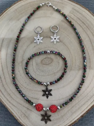 Conjunto Navideño Copo de nieve.