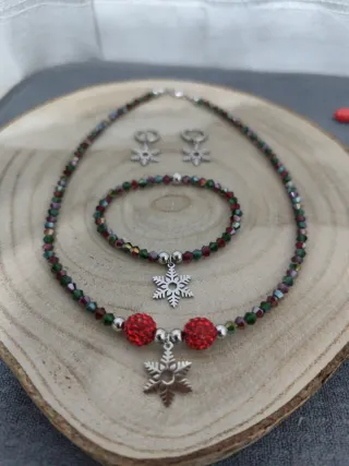 Conjunto Navideño Copo de nieve.