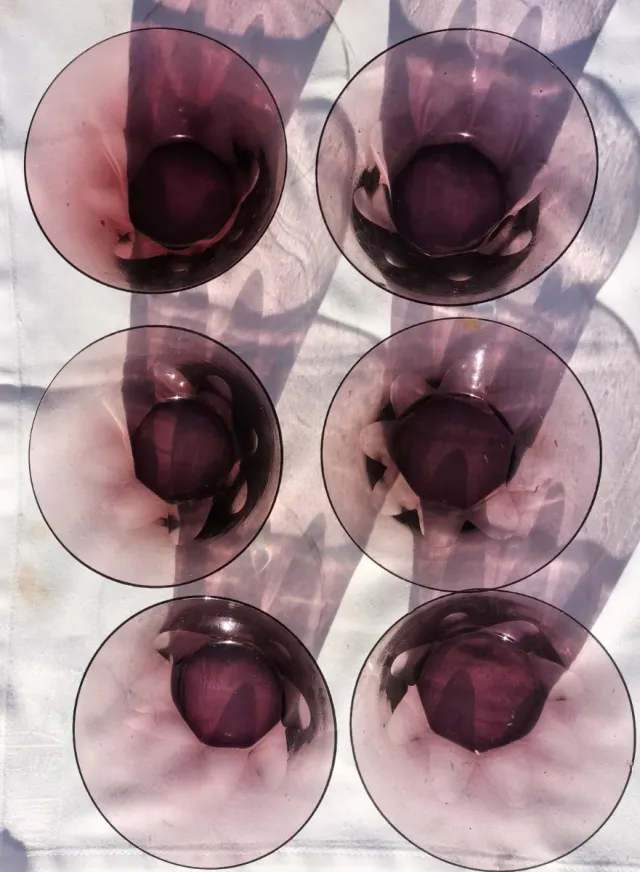 6 Cuencos Amatista Cristal Facetado