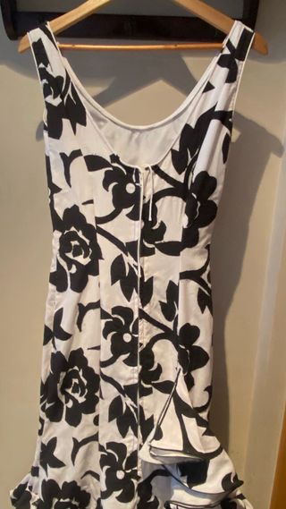 Vestido Flamenca Negro y Blanco