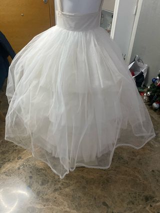 Can Can Fallera Adulta Blanco