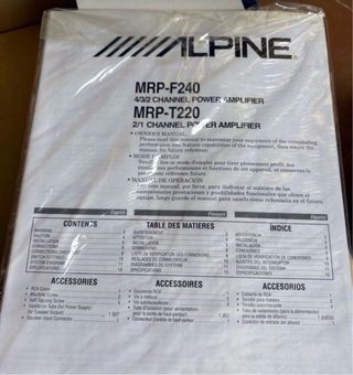 Alpine MRP-T220 Etapa Potencia 70Wx2 RMS