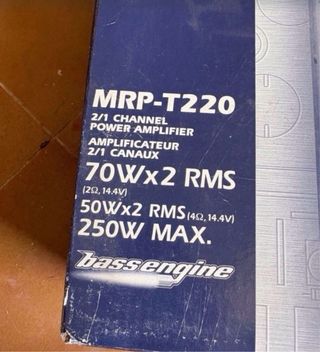 Alpine MRP-T220 Etapa Potencia 70Wx2 RMS