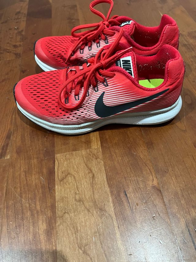 Zapatillas Nike Running Pegasus 34 Rojas y Blancas