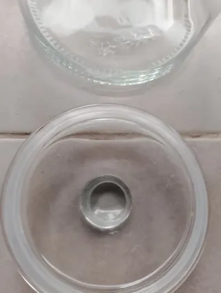 Botes de cristal con tapa