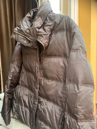 Plumas Zara Marrón Talla XL