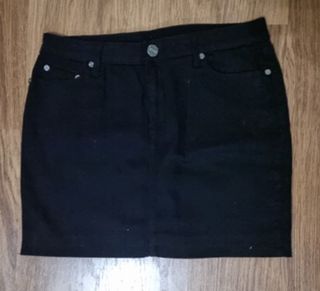 Minifalda vaquera negra