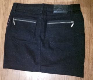 Minifalda vaquera negra