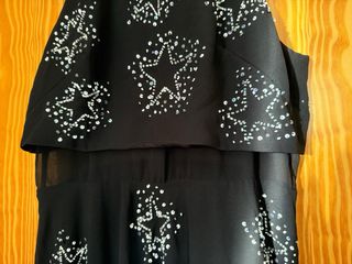 Vestido fiesta ASOS negro lentejuelas estrellas