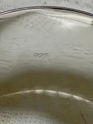 Brazalete de plata abierto