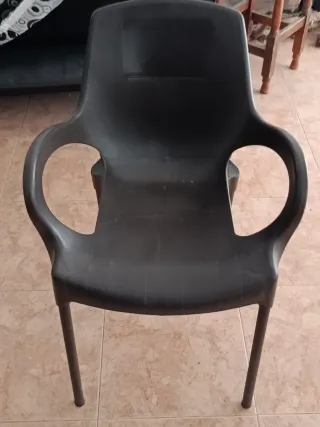 Sedie in plastica per terrazzo, verde