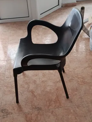 Sedie in plastica per terrazzo, verde