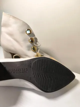 Botines Hispanitas T37 Blanco