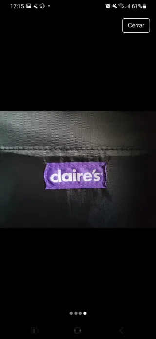 Mochila Claire's blanca y negra