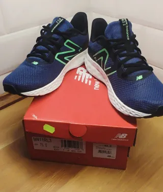 Zapatillas New Balance M411 Azul/Verde Talla 40.5