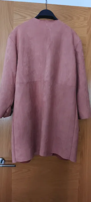 Abrigo largo salmón/rosa