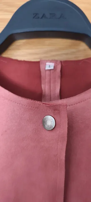 Abrigo largo salmón/rosa