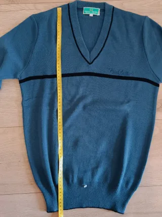 Jersey Fred Perry Vintage Azul Acero