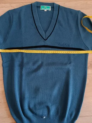 Jersey Fred Perry Vintage Azul Acero