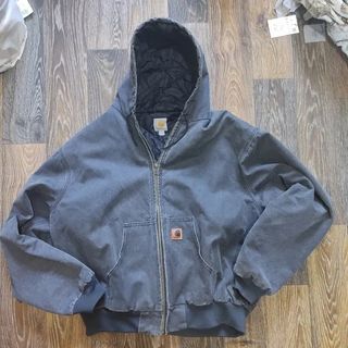 Chaqueta Carhartt Vintage Gris con Capucha