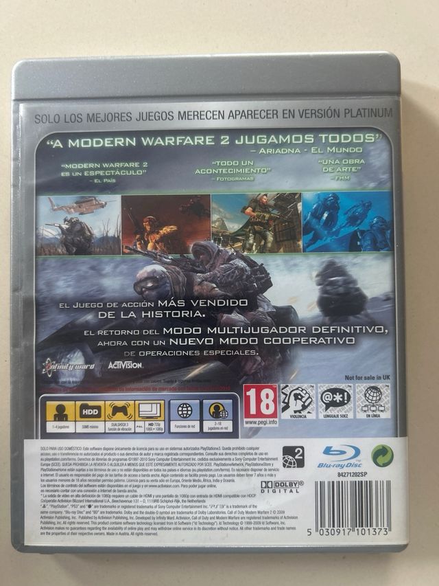 Call of Duty MW 2 PS3 Platinum