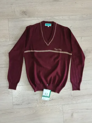 Jersey Fred Perry Granate Vintage