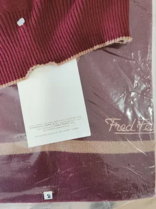 Jersey Fred Perry Granate Vintage