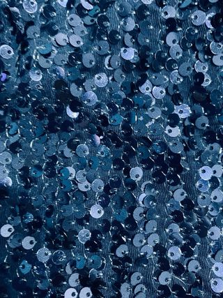 Camiseta de lentejuelas azul marino