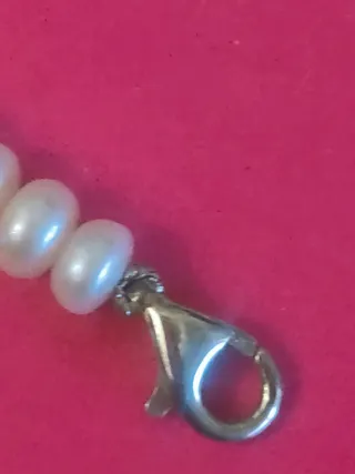 Collar Tous Perlas Oso Plata