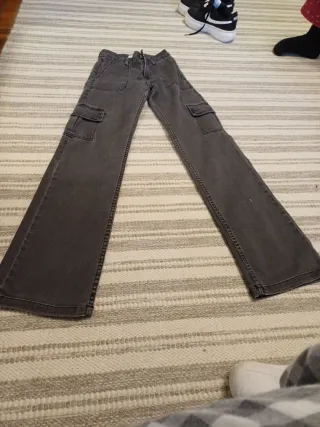 Pantalón cargo vaquero Brownie negro