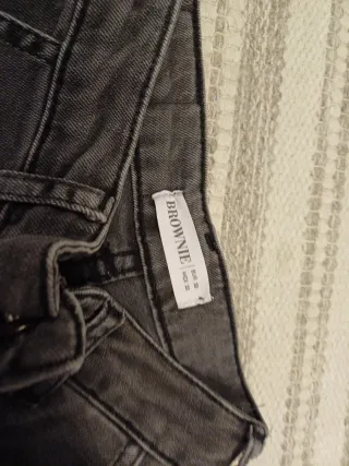 Pantalón cargo vaquero Brownie negro