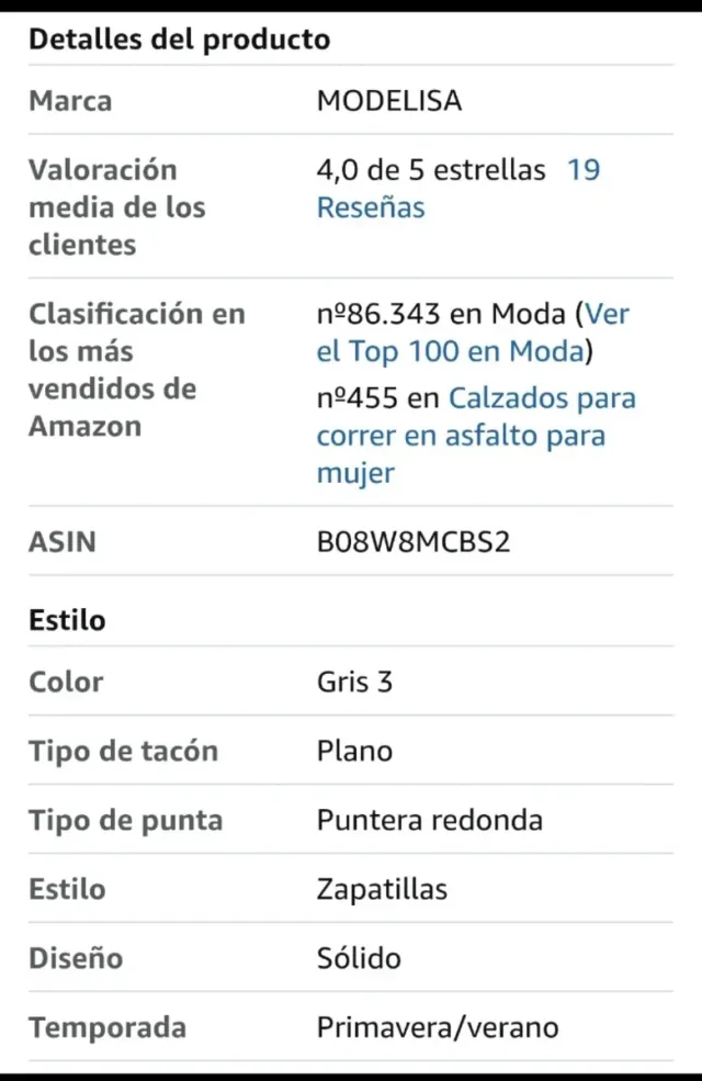 Zapatillas grises con brillantes