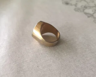 Anillo Sello Vintage Moneda Victoria