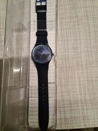 Orologio Swatch Blu Scuro Glitter