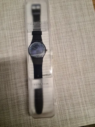 Orologio Swatch Blu Scuro Glitter
