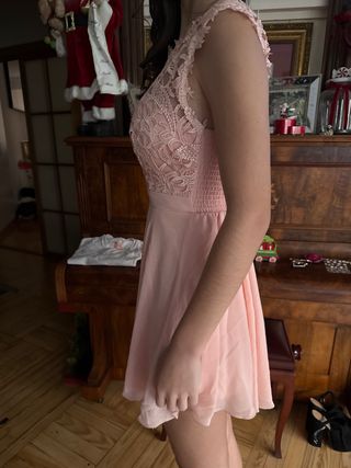 Vestido fiesta rosa T/XS a estrenar solo 25 euros