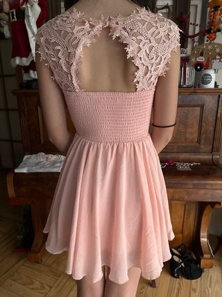 Vestido fiesta rosa T/XS a estrenar solo 25 euros