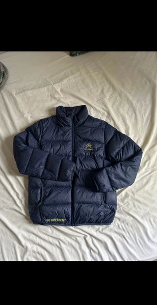 Giubbotto uomo vero piumino d’oca blu