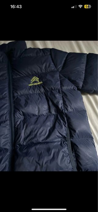 Giubbotto uomo vero piumino d’oca blu