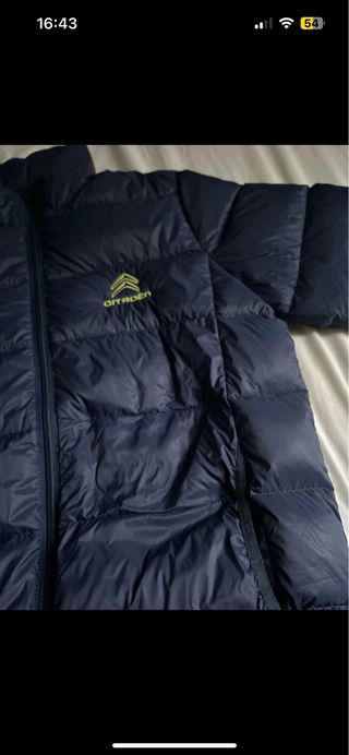 Giubbotto uomo vero piumino d’oca blu